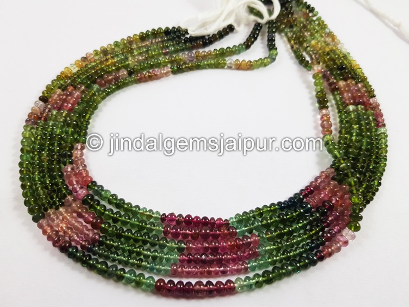 Tourmaline Smooth Roundelle Beads